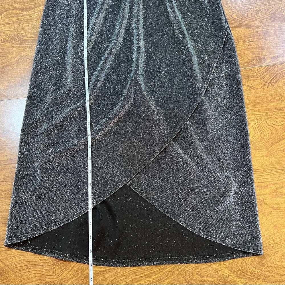 EVERLY Metallic Black CrewNeck Sleeveless Maxi Dress NWOT size M - Picture 11 of 11
